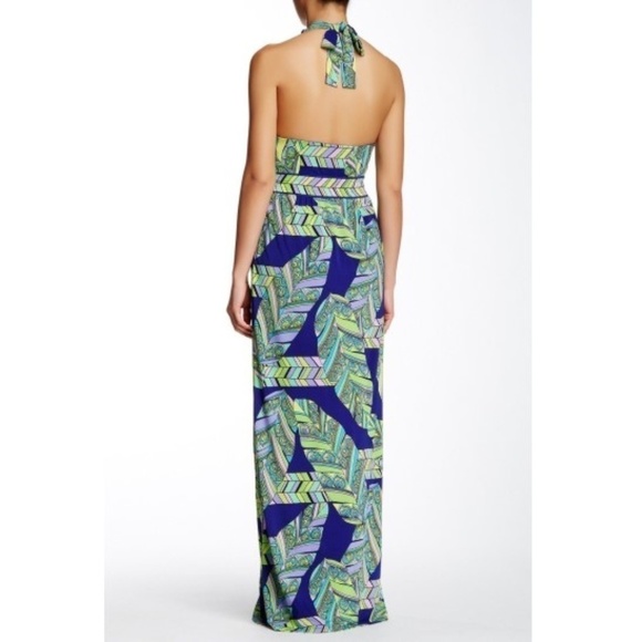 Trina Turk 'Tilly' Print Jersey Halter Maxi Dress - Picture 2 of 3